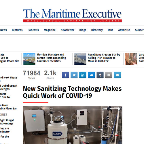 New Sanitizing Technology Makes Quick Work of COVID-19